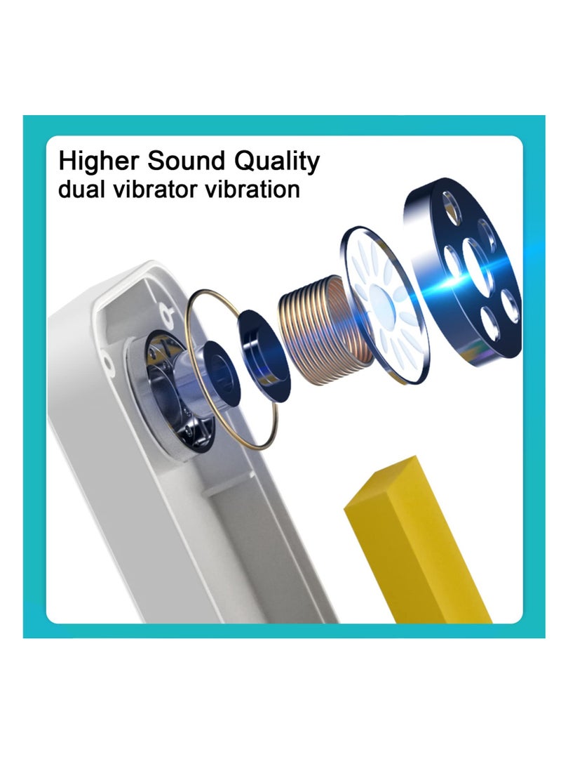 SOLARAE Pillow Speaker Bone Conduction Stereo, Bluetooth Wireless Music Sleep Headphones, Insomnia White Noise Machine for Side Sleepers, Mini Portable Pillow Speaker, for Sleep Aid Under Sleep Pillow - Image 5