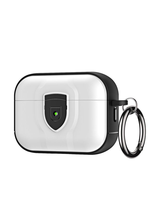 Raxoom Case Cover For AirPods Pro TPU + PC Full Wrap Type Protection Case Cover White