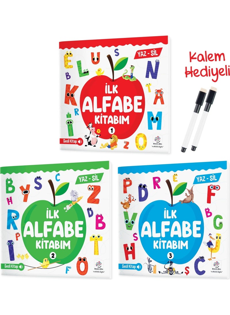 Yükselen Zeka Rising Intelligence My First Alphabet Book Set (Write-Erase) - Audio Book  - Image 1