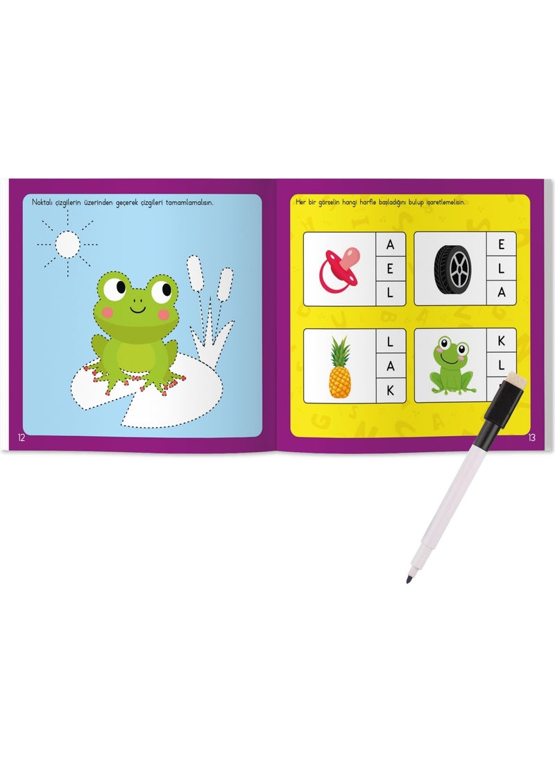 Yükselen Zeka Rising Intelligence My First Alphabet Book Set (Write-Erase) - Audio Book  - Image 5