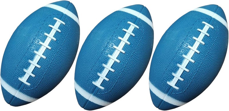 AppleRound 3-Pack 8-Inch Waterproof Footballs for Pool, Beach, & Backyard - Ideal for Water & Land Play - Ball Pump Included, Pee-Wee Junior Size for Kids & Teens - Image 4
