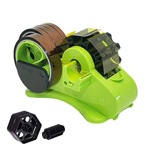 SHDSL Green MultiRoll Heat Tape Dispenser Sublimation 1 and 3 Core Double Reel Cores Sublimation for Heat Transfer Tape SemiAutomatic Tape Dispenser with Compartment Slots - Image 1