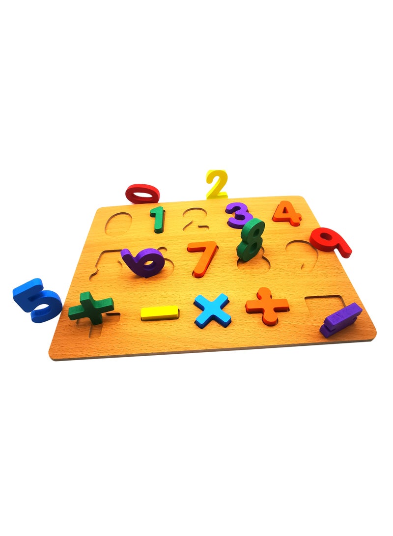 asmat Educational Wooden Number Puzzle Board – Ideal Gift for Toddlers and Preschoolers  - Image 2