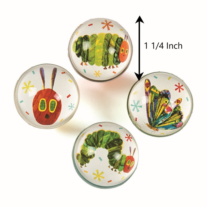 Fun Express Eric Carle’s The Very Hungry Caterpillar Bouncy Ball Assortment - Toys - Bouncing Balls - Birthday - 12 Pieces - Image 2