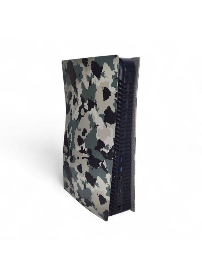 غطاء بلايستيشن 5 (PS5) فيس بليت – تصميم تمويه عسكري Camo – متوافق مع PS5 Fat – غطاء حماية واستايل احترافي - Image 4