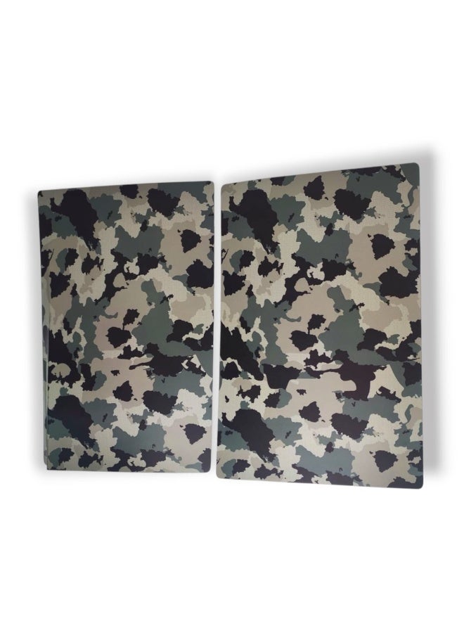 غطاء بلايستيشن 5 (PS5) فيس بليت – تصميم تمويه عسكري Camo – متوافق مع PS5 Fat – غطاء حماية واستايل احترافي - Image 2