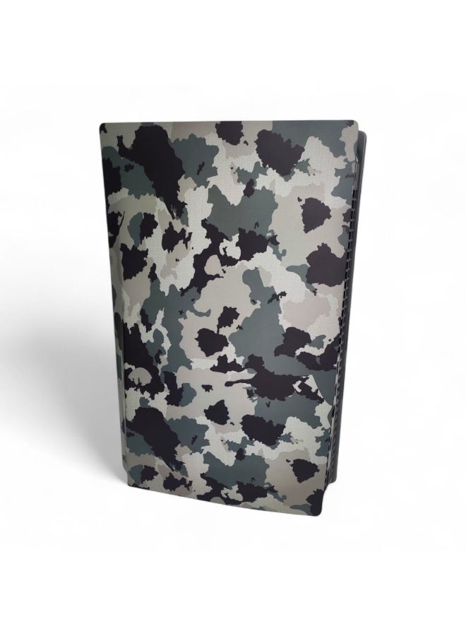 غطاء بلايستيشن 5 (PS5) فيس بليت – تصميم تمويه عسكري Camo – متوافق مع PS5 Fat – غطاء حماية واستايل احترافي - Image 1