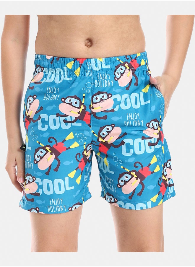 DIADORA Boys Printed Swimming Short  - Image 1
