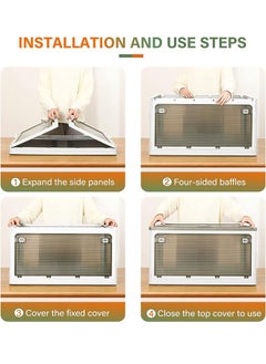 NKX Versatile Foldable Transparent Storage Box for Books and Household Items 44.2 X 26Cm  - Image 5