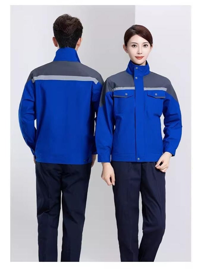 NIBEMINENT Work Jacket and Pants Set High Visibility Workwear Work Suits Industrial for Reflective Worker Wear Repairman Clothing - Image 2