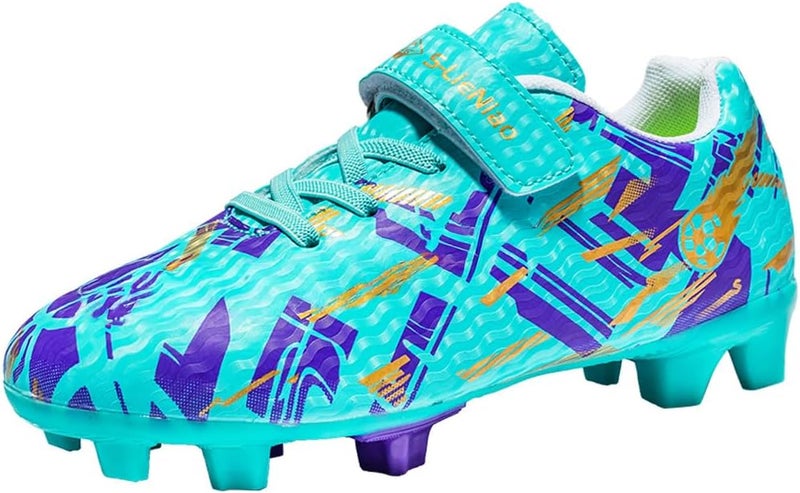 DISRATEBLU Kids Soccer Shoes Boys Football Cleats Professional Athletic Outdoor Trainning Football Shoes Youth Girl Turf Soccer Cleats - Image 1