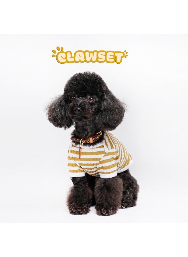 CLAWSET YURI YELLOW T-SHIRT FOR DOGS AND CATS PET APPAREL  PET CLOTHES PET SHIRTS PET FASHION DOG APPAREL - Image 1