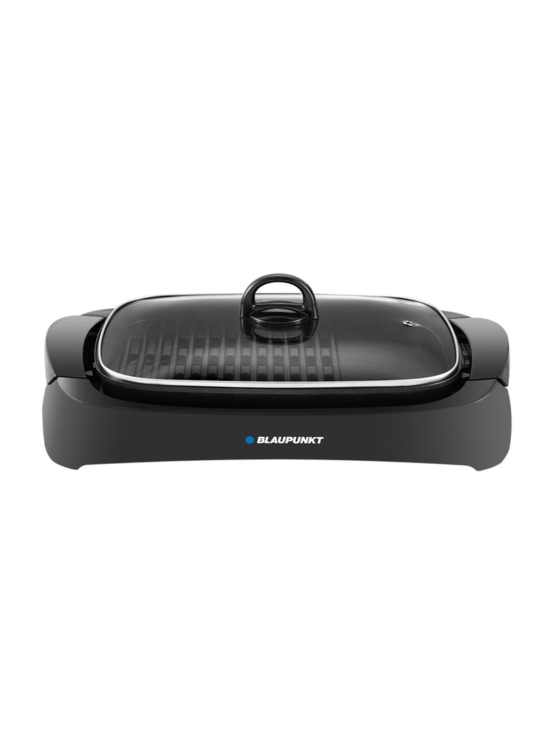 Blaupunkt Indoor Grill, 2200W, Non-stick Grilling Plate, Drip Tray, Glass Lid - Image 4