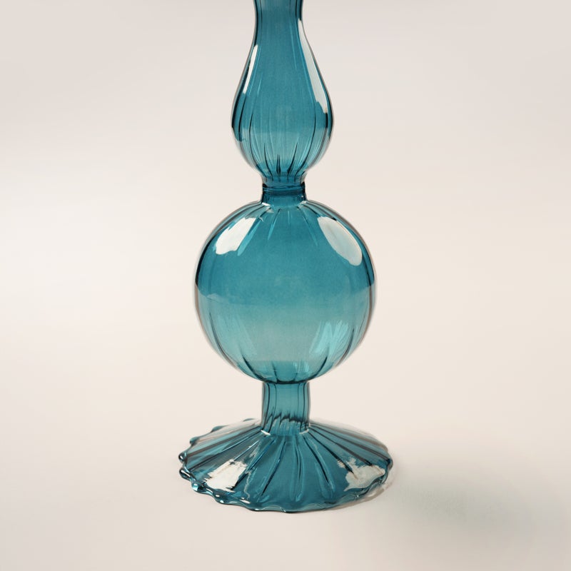 Homez Glass Ramadan Decorative Piece, Blue 10.5*10.5*60.5Cm - Image 3