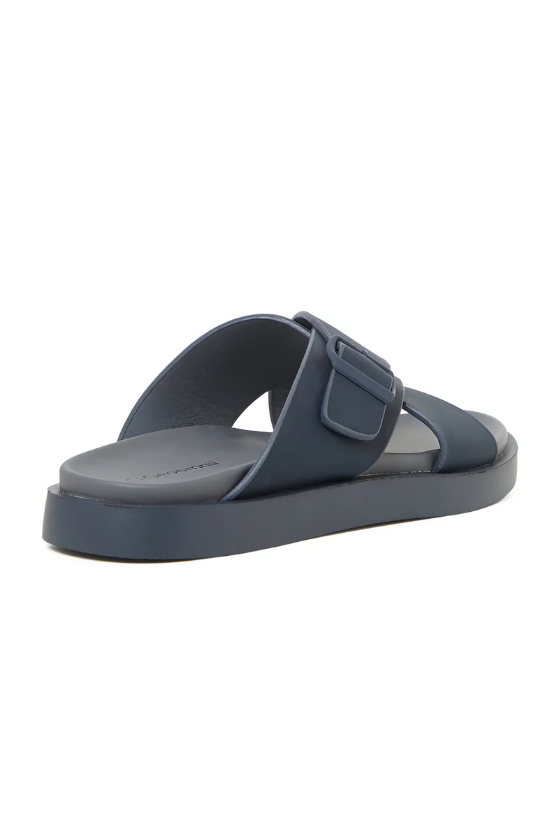 Geoomnii  GEOOMNII Arabic Sandals for Mens – BLUE Sandals with Slip On | Comfortable PU Upper & TPR Sole for Men | Best Price UAE
