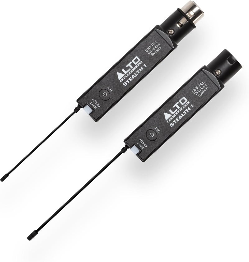 ألتو نظام PROFESSIONAL Stealth 1 - نظام صوتي لاسلكي أحادي UHF مع موصل XLR، جهاز إرسال واستقبال لمكبرات الصوت النشطة، خلاطات الصوت والميكروفونات الديناميكية - Image 1