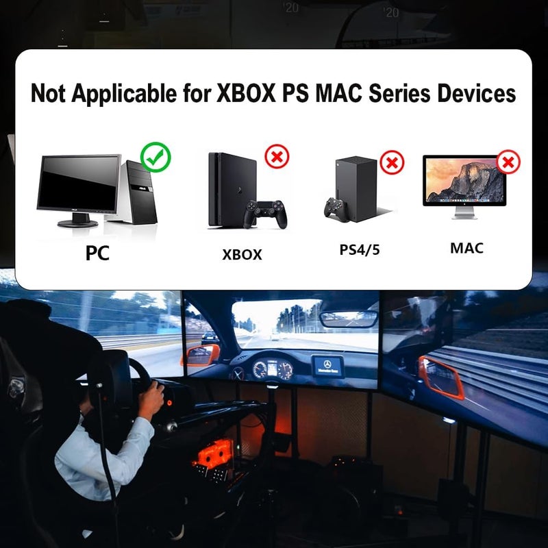 RASTP 64Bit PC USB Handbrake SIM for Racing Games - Compatible with Logitech G27 G25 G29 T500 T300 - Image 2
