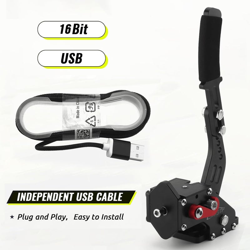 RASTP 64Bit PC USB Handbrake SIM for Racing Games - Compatible with Logitech G27 G25 G29 T500 T300 - Image 5