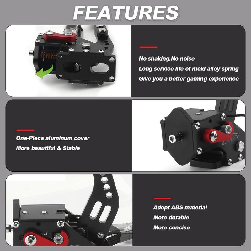 RASTP 64Bit PC USB Handbrake SIM for Racing Games - Compatible with Logitech G27 G25 G29 T500 T300 - Image 4