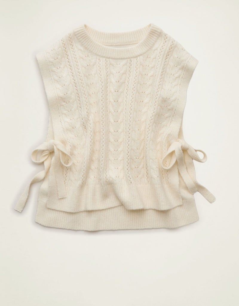 American Eagle AE Whoa So Soft Cable Knit Vest - Image 4