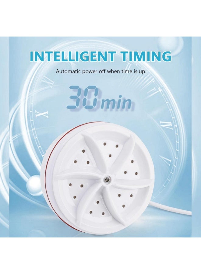 Mini Washing Machine – Portable Ultrasonic Washer, Turbo Cleaner for Personal Use – Ideal for Underwear and Socks – USB Powered with Suction Cups – Perfect for Camping, Home, Travel, Apartments, and Dorms - Image 3