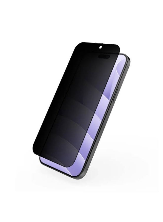 Privacy Tempered Glass Screen Protector for iPhone 15 & iPhone 16 – Anti-Spy Protection with Strong Defense Against Scratches and Impacts - Image 1