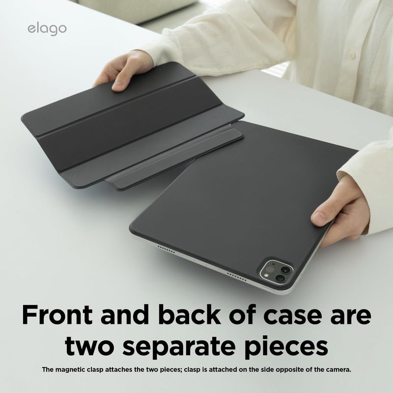 Elago Magnetic Folio For Ipad Pro 11 Inch Case 2024 M4 Cover Dark Grey With Auto Sleep And Wake Function - Image 4