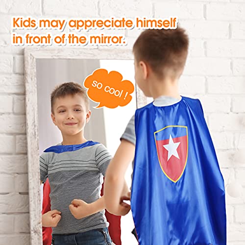 Roko Toys for 3-10 Year Old Boys, Superhero Capes for Kids Dress up Costumes Party Supplies Present Chistmas Gifts Stocking (Red Blue Black) - Image 5