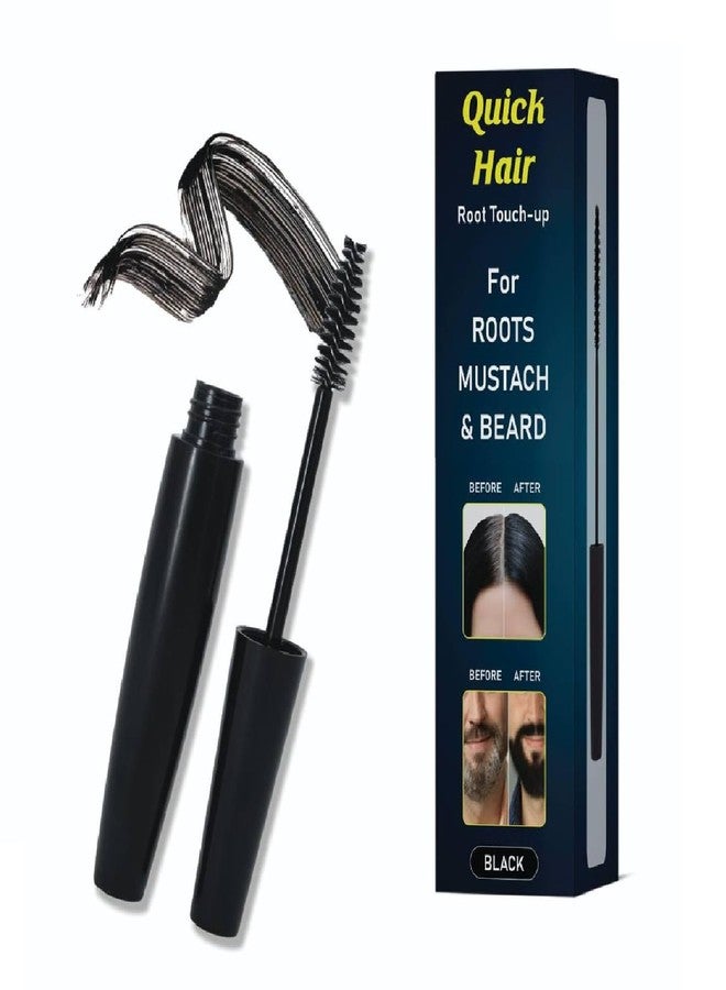 AVNISH Quick Black Hair Touch Up Stick | Instant Coverage for Men & Women | Semi Permanent | Hair Mascara, Beard & Root Touch Up | Smudge-Proof & Long-Lasting | Ideal for All Hair Types (Black) - Image 1