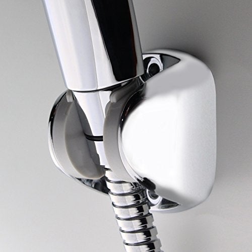 YOO.MEE On Wall Mount Shower Bracket for Handheld shower head, Height Adjustable Holder - Large Angle Adjustable to Meet any Space Bathroom- Chrome - Image 4