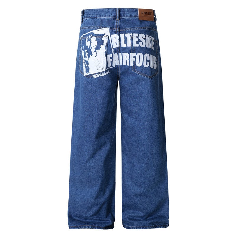 Unisex Casual Daily Denim Jeans - Image 1