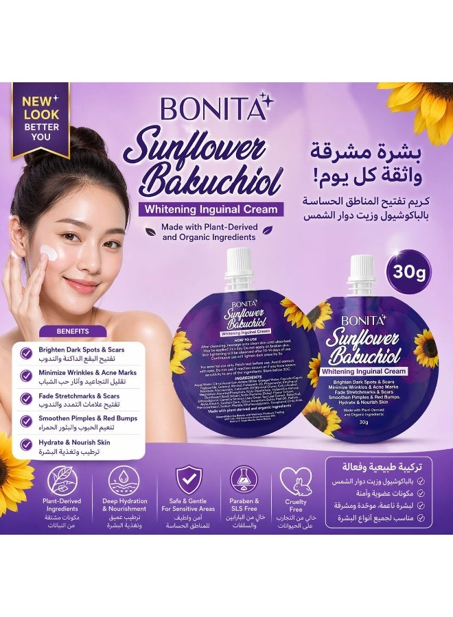 BONITA Brightening Bakuchiol Cream with Sunflower Extract Supports Skin Renewal Hydration and Dark Spot Correction for Softer Cleaner and More Radiant Looking Skin - Image 5