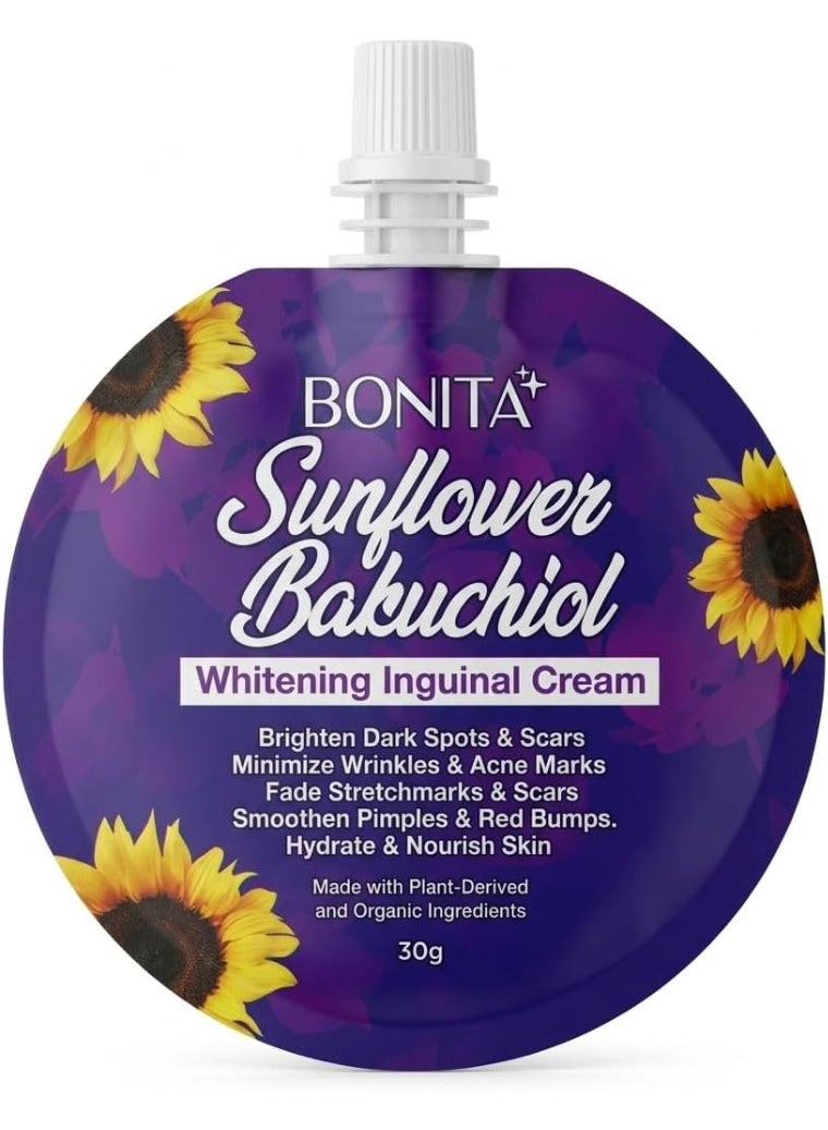 BONITA Brightening Bakuchiol Cream with Sunflower Extract Supports Skin Renewal Hydration and Dark Spot Correction for Softer Cleaner and More Radiant Looking Skin - Image 1