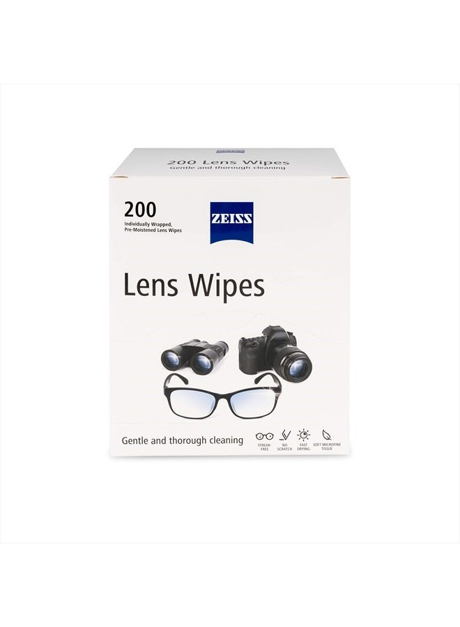 Zeiss Pre-Moistened Lens Cleaning Wipes, 200 Count - Image 1