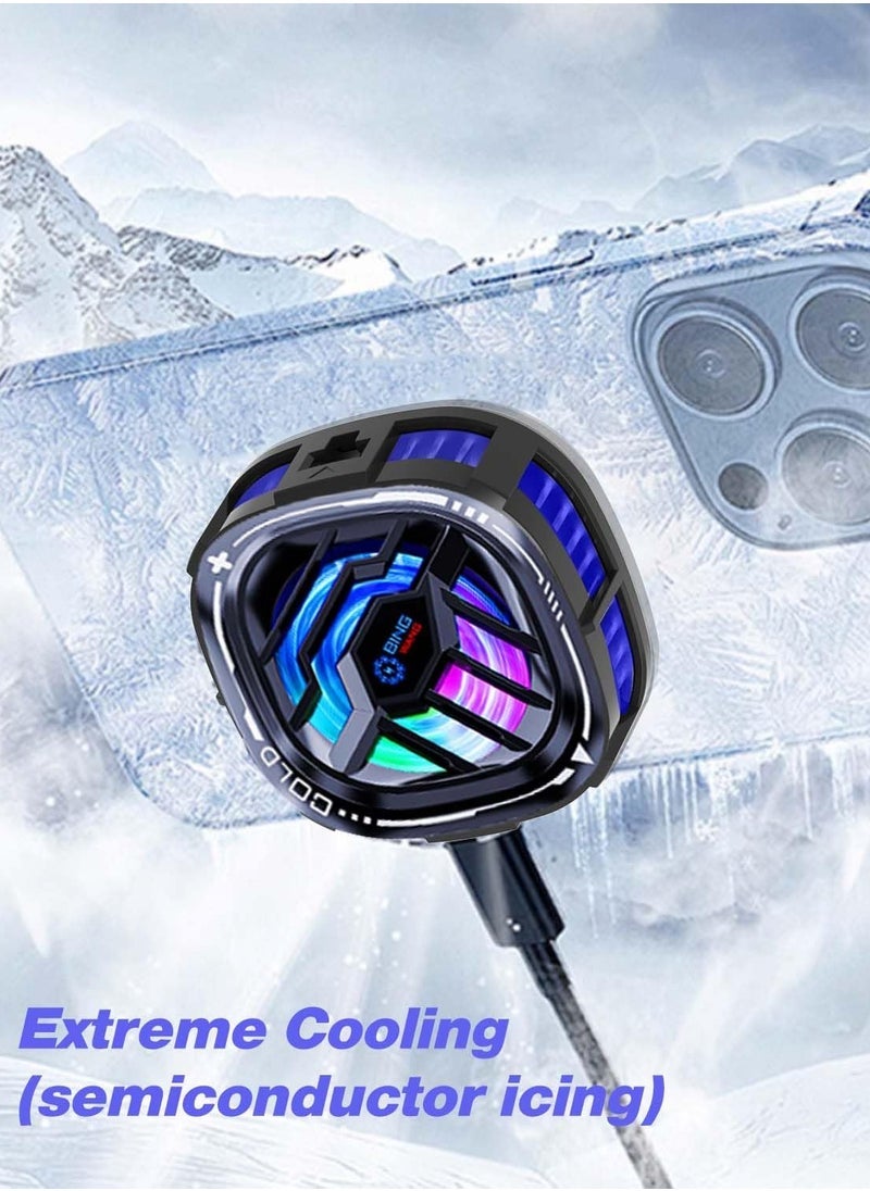 ELTRAZONE Cell Phone Cooler | Phone Cooling Fan with Semi-Conductor Cooling Chip & RGB Lighting | Fast Cooling Technology for Gaming, Streaming, and Heavy Use | Universal Fit for Smartphones | Efficient Heat Dissipation, Portable & Lightweight - Image 5