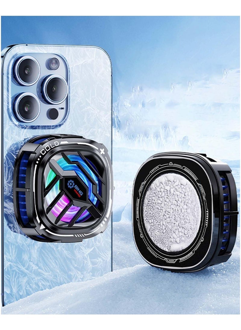ELTRAZONE Cell Phone Cooler | Phone Cooling Fan with Semi-Conductor Cooling Chip & RGB Lighting | Fast Cooling Technology for Gaming, Streaming, and Heavy Use | Universal Fit for Smartphones | Efficient Heat Dissipation, Portable & Lightweight - Image 2