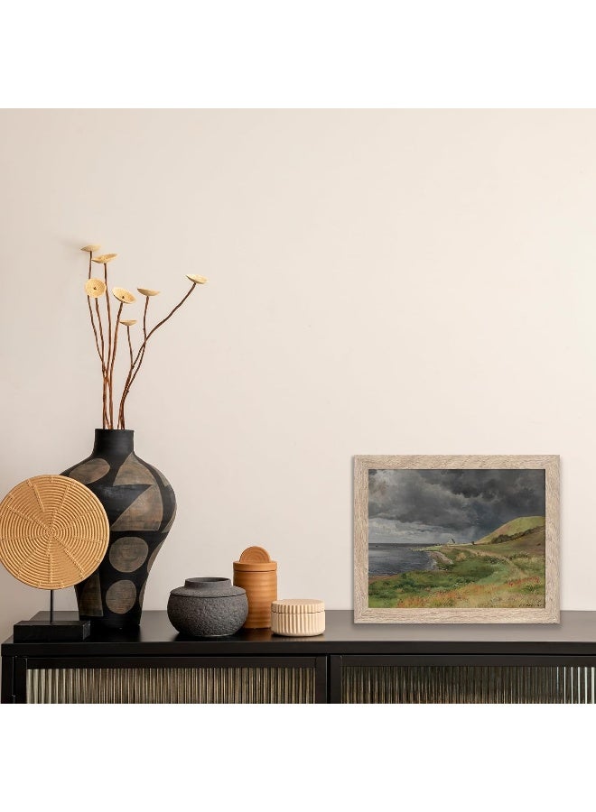 HoozGee Carl Frederik Aagaard Famous Painter Classic Vintage Oil Painting Canvas Prints Decor Master's Masterpieces Paintings Wall Art Prints Retro Gallery Wall Decor (8"x10" BASIC WOODEN FRAME) - Image 4
