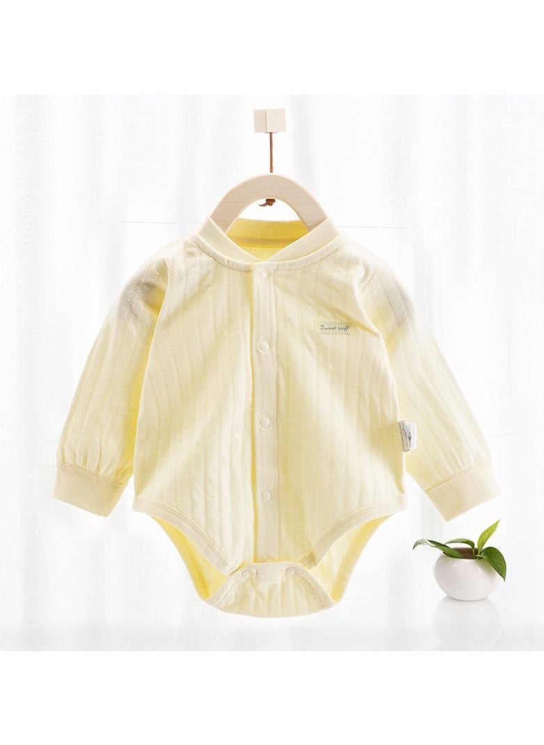 Loquat - Baby Cotton Long-sleeved Comfort Jumpsuit - Image 1