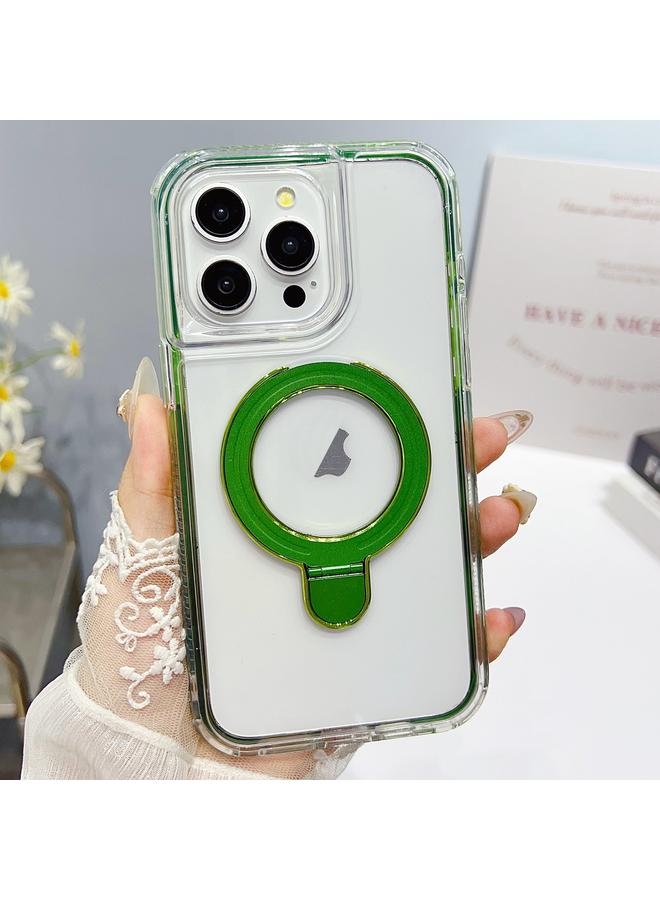 S-TOP Case For iPhone 15 Pro Translucent 3 in 1 Holder MagSafe Phone Case - Image 1