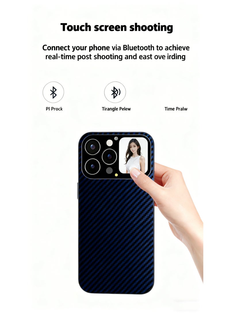 ProMax phone case Apple iPhone 15 16 Pro Max case Magnetic Multifunctional smart touchscreen watch display camera music control iphone16 pro Max iphone phone cover case - Image 2