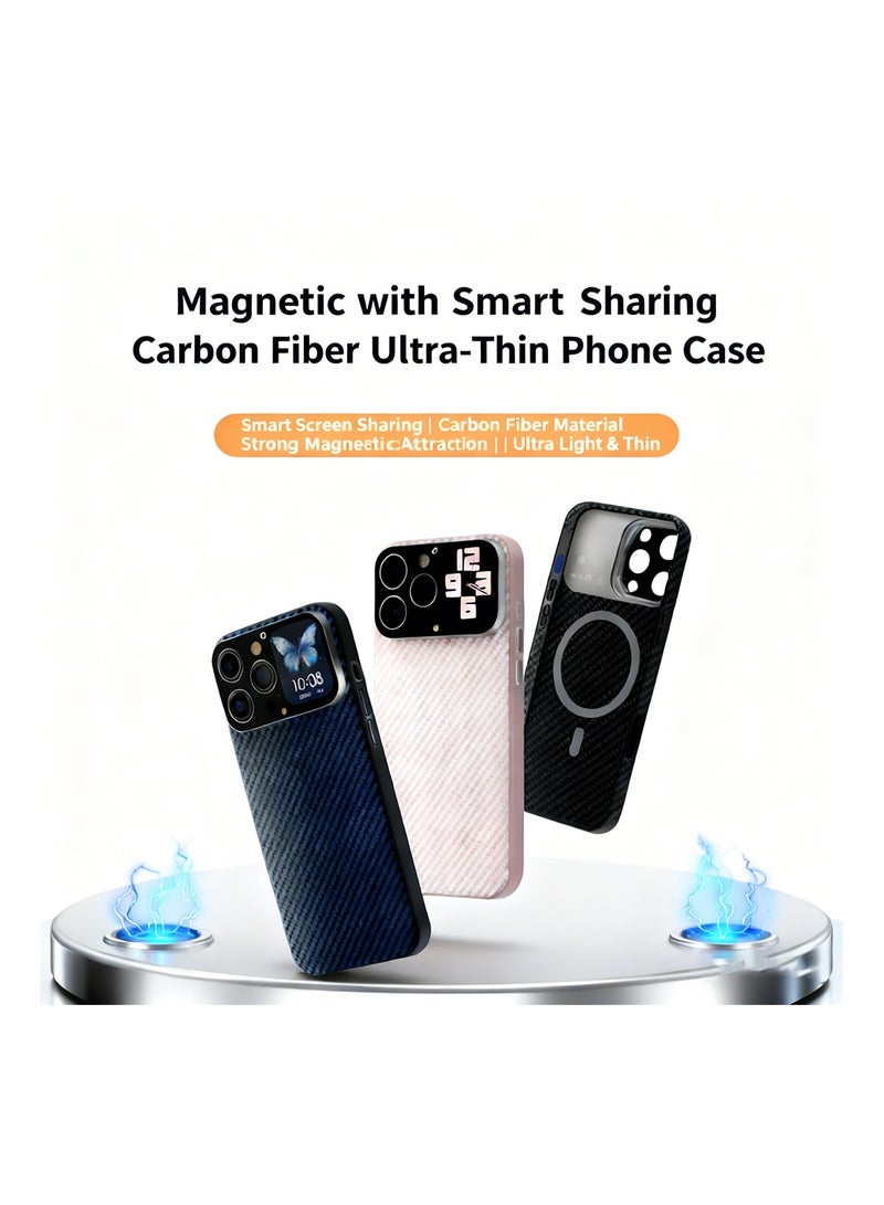 ProMax phone case Apple iPhone 15 16 Pro Max case Magnetic Multifunctional smart touchscreen watch display camera music control iphone16 pro Max iphone phone cover case - Image 5