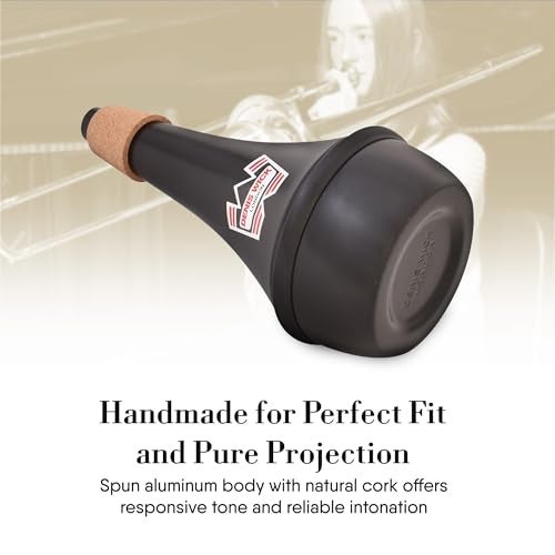Denis Wick Practice Mute for Trombone or Large Flugelhorn, 5527 - Hand-Spun Aluminum Mute with Natural Cork - Brilliant Tone, Reliable Intonation -Great for Practice or Performance - 14 x 6 x 6 inches - Image 5