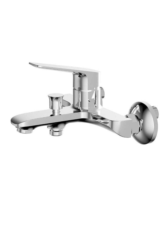 DANUBE HOME Milano Race Collection Basin & Shower Mixer w/Shower Kit (3Pcs) | Brass Complete Set | Shower Kit Set For Bathroom Toilet Washroom - Multi Color  - Image 3