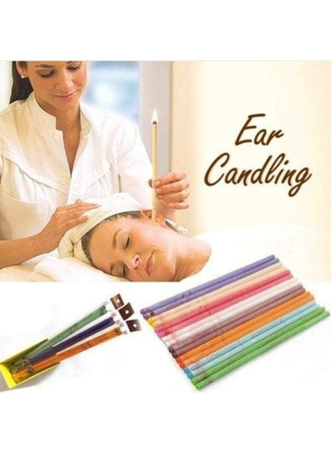 Generic GREFLY 10 pcs Quicker Ear Candling Therapy Straight Style Ear Care Ear Candle Aromatherapy Indian Ear Candles Beeswax  - Image 1