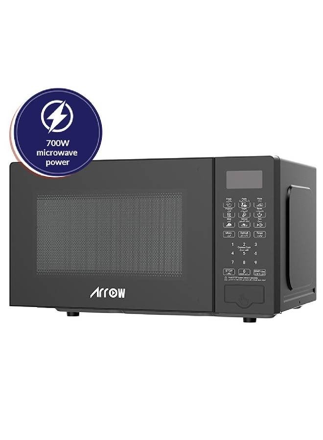 Arrow Electric Microwave - 20 Liters - 700 Watt - Easy Controls - Defrost Setting - Black - RO-20MWBD - Image 3