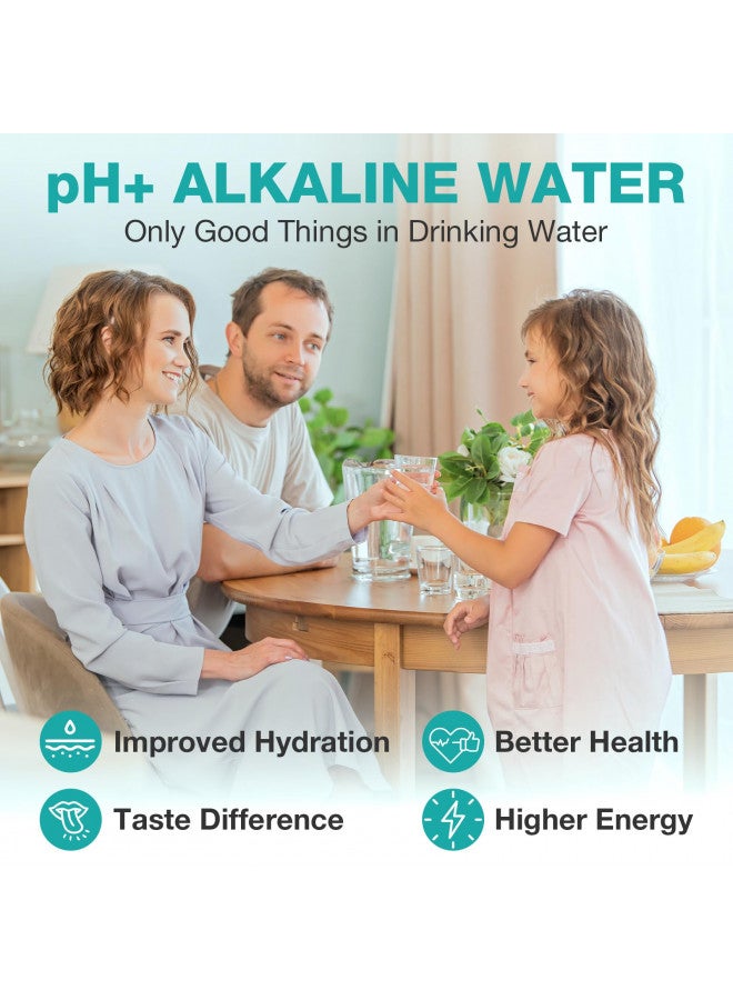 SimPure Alkaline UV Reverse Osmosis System, NSF/ANSI 58 Certified, Tankless RO Water Filter System 400 GPD, pH+ Remineralization Water Filtration Under Sink, BPA Free, Built-in Pump - Image 2