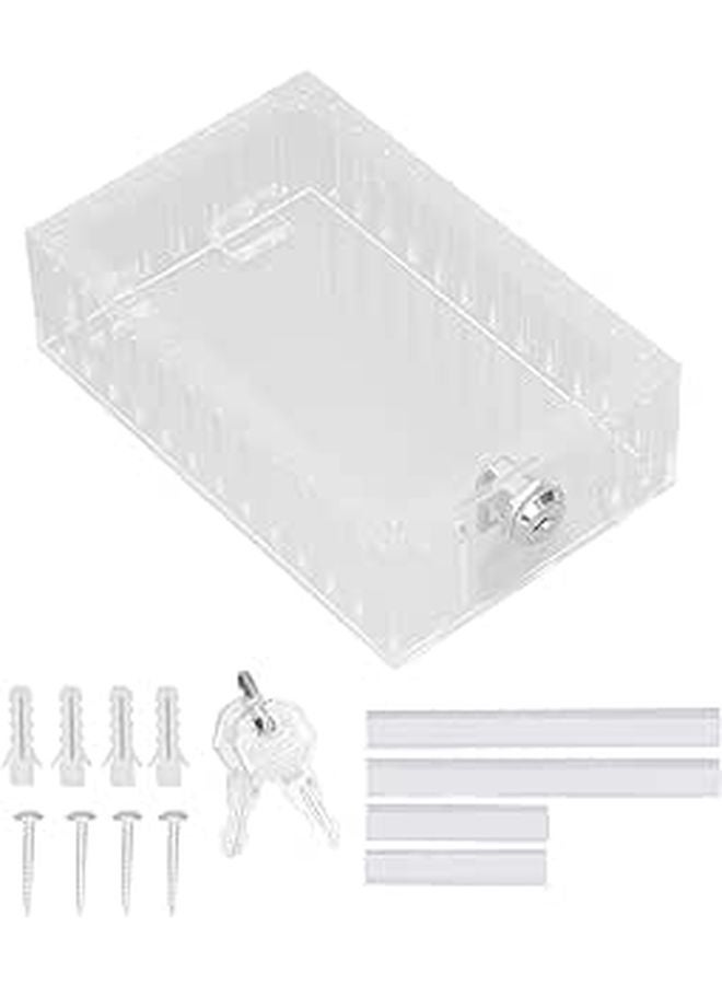 Large Lockable Thermostat Cover With 2 Keys For Home Office And School - Image 1
