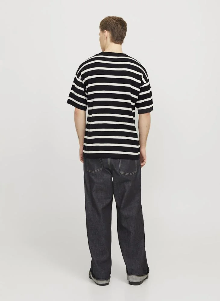 جاك اند جونز Striped Crew Neck T-Shirt