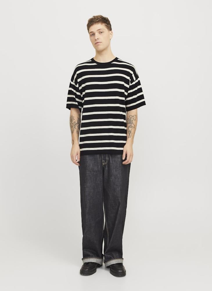 JACK & JONES Striped Crew Neck T-Shirt  - Image 4