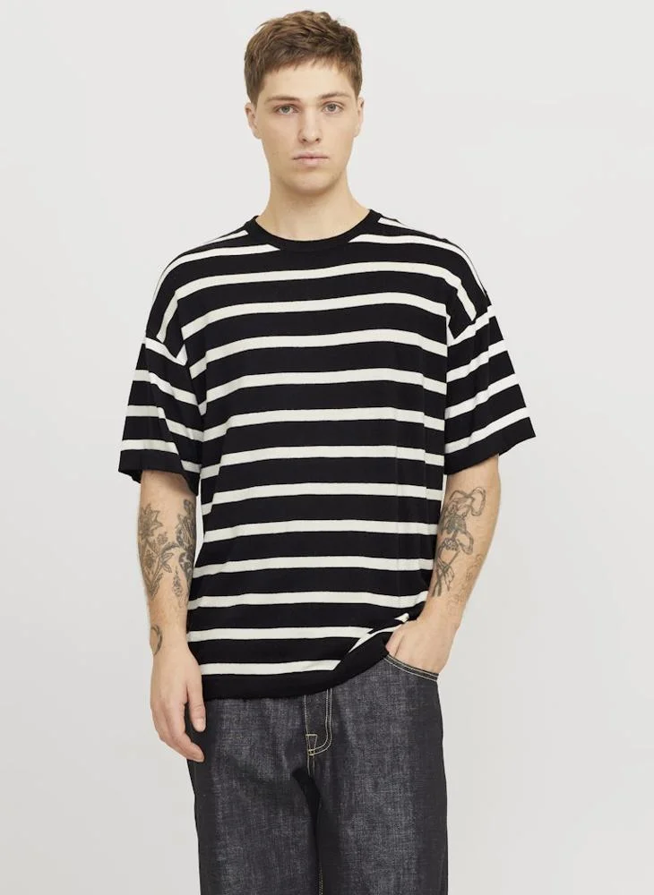 JACK & JONES Striped Crew Neck T-Shirt